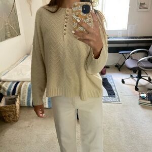 Beachy boho oversized sweater!